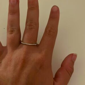 a cute silver ring